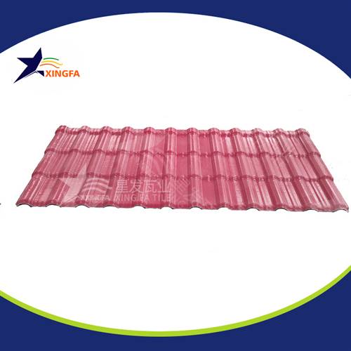 磚紅色房頂華夫瓦 舊房改造防腐圍墻瓦防火耐用塑料瓦 樹脂瓦批發(fā)廠家直銷價格